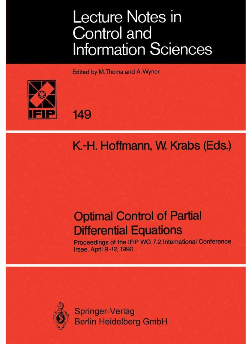 Optimal Control of Partial Differential Equations: Proceedings of the Ifip Wg 7.2 International Conference Irsee, April 9 12, 1990 