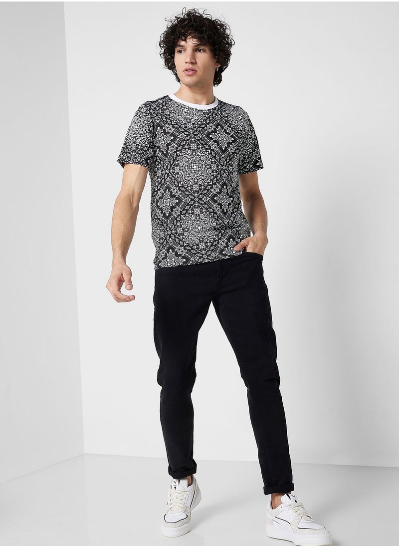 Seventy Five - Foil Print T-Shirt - Image 1