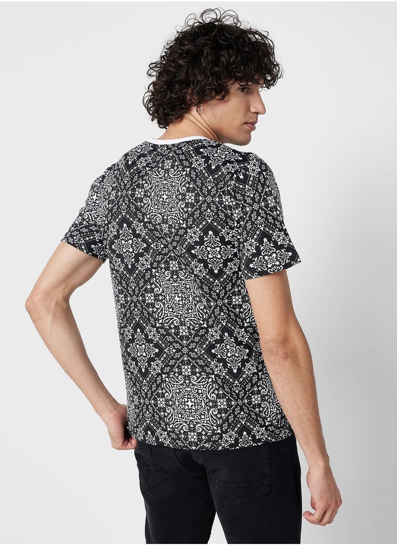 Seventy Five - Foil Print T-Shirt - Image 1