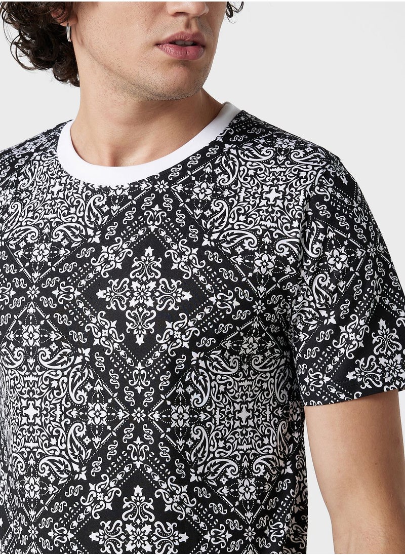 Seventy Five - Foil Print T-Shirt - Image 1