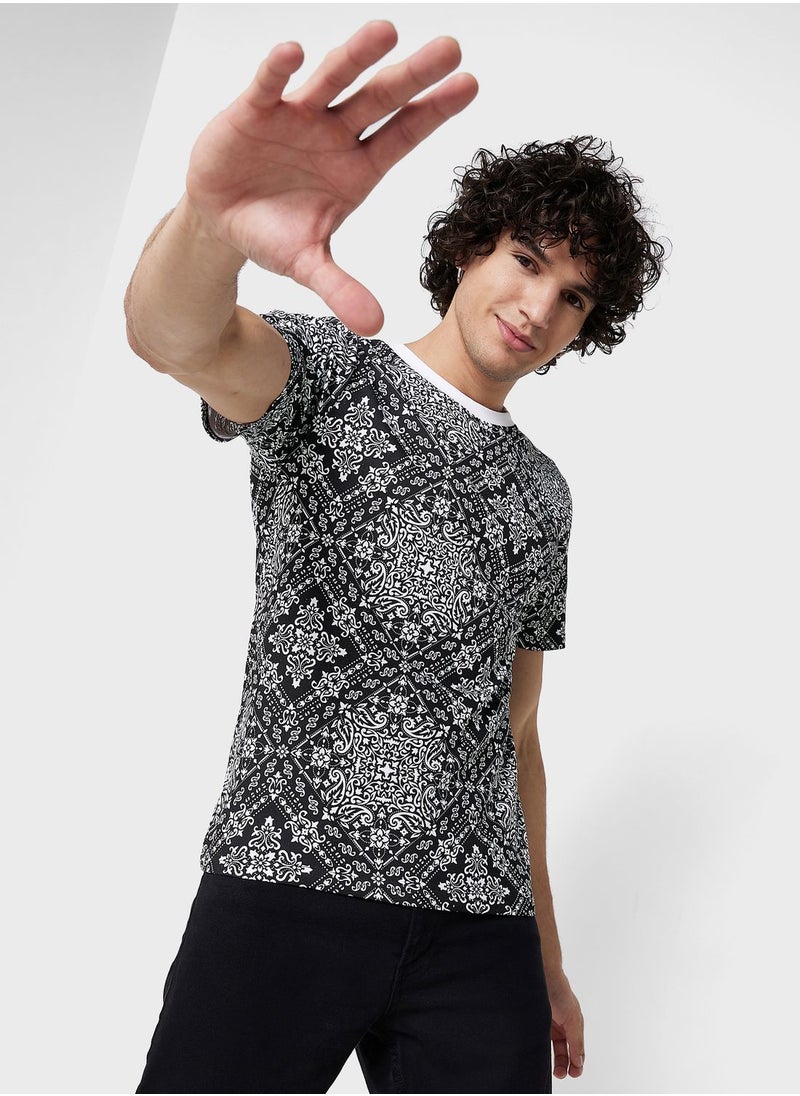 Seventy Five - Foil Print T-Shirt - Image 1