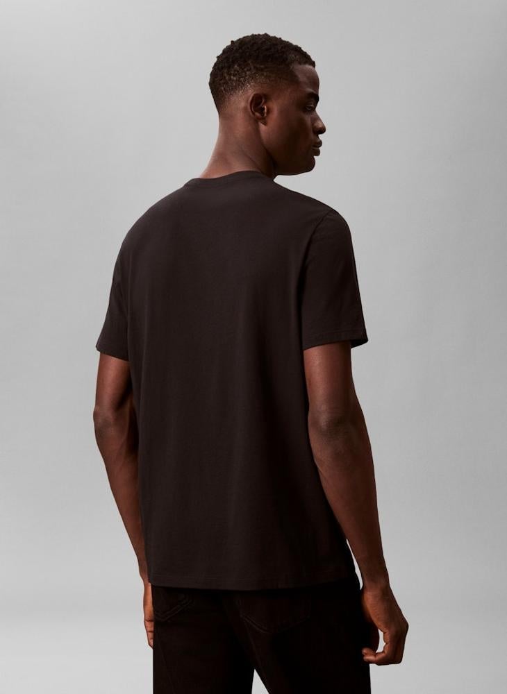 كالفن كلاين تيشيرت بياقة دائرية مزين برسمة - Image 2