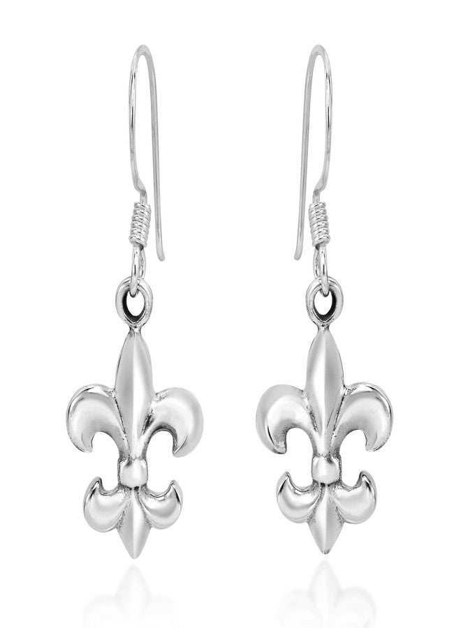 ايرافيدا أقراط متدلية أنيقة على شكل زهرة الزنبق من الفضة الإسترليني عيار 925 من إيرافيدا | أقراط متدلية كلاسيكية من الفضة الإسترليني للنساء | هدية مجوهرات - Image 1