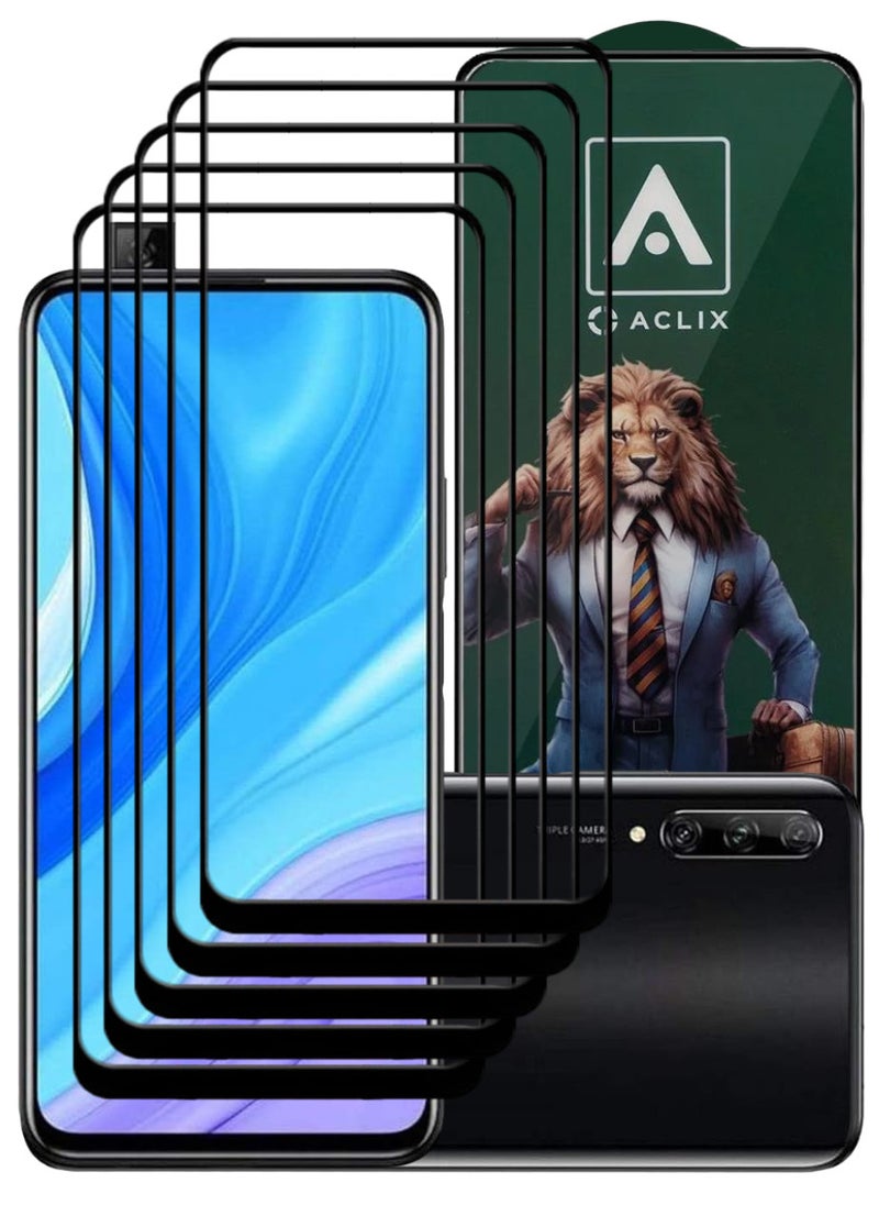 ACLIX 5 Pieces Antistatic ESD Dustproof Premium Quality High Definition Tempered Glass Screen Protector Designed For Huawei Y9s - Image 1