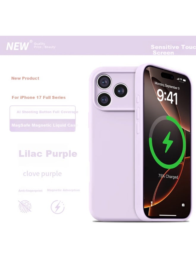 To Lonnie Zhilangni [camera Button Full Coverage] Case For Apple Iphone 17 Pro, Protective Cover With Liquid Silicone, Magnetic Lens Protection, Shockproof, Ultra-thin, New Style For Men And Wome - Image 2