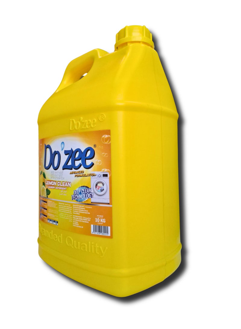 Do'zee Lemon Clean Liquid Laundry Detergent, 10 Liters - Image 3
