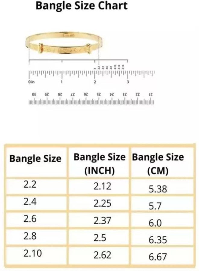 DENICRAAS alloy green kundan bangle pack of 2 (2.8) - Image 3