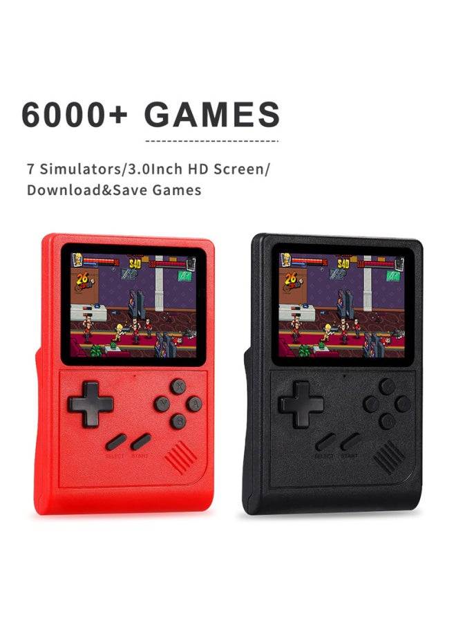 Popular GB300 Game Machine Portable Retro Nostalgic Game Handheld 6000 + Game Available-Product Color:GB300 Game Machine With Packaging (red)