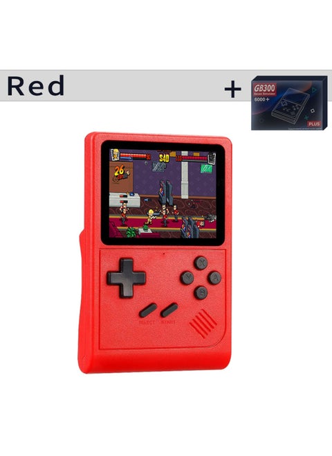 Popular GB300 Game Machine Portable Retro Nostalgic Game Handheld 6000 + Game Available-Product Color:GB300 Game Machine With Packaging (red)