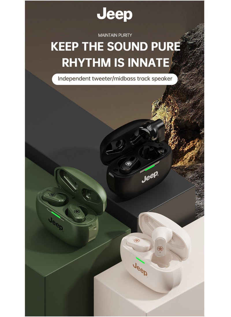 Jeep - Jeep JP-EW011 TWS True Wireless Bluetooth Earphones HiFi Sound Wireless Earbuds Noise Cancellation HD Calls Headset - Image 1