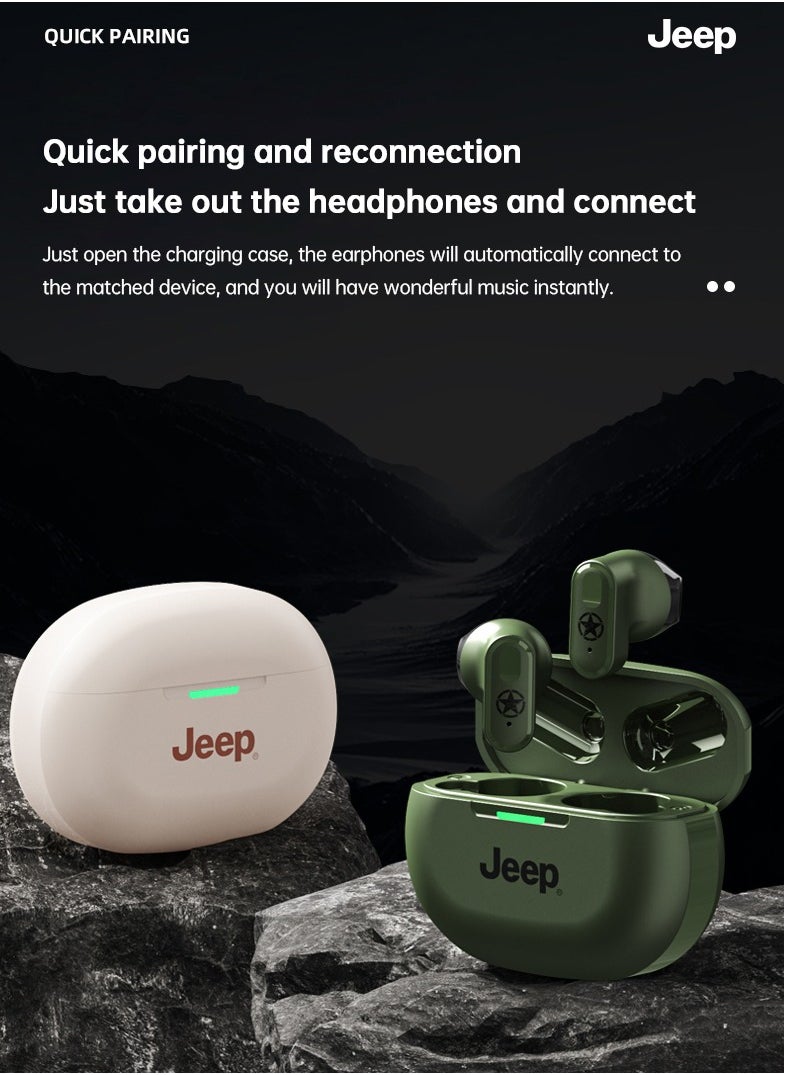 Jeep - Jeep JP-EW011 TWS True Wireless Bluetooth Earphones HiFi Sound Wireless Earbuds Noise Cancellation HD Calls Headset - Image 1