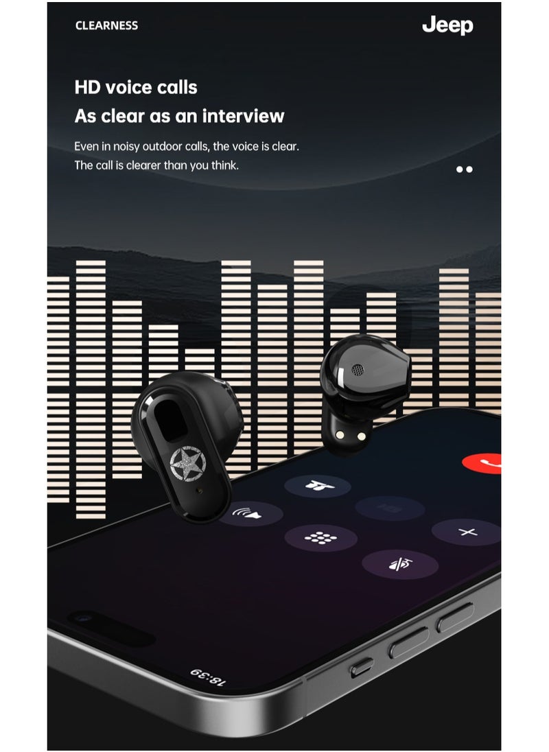 Jeep - Jeep JP-EW011 TWS True Wireless Bluetooth Earphones HiFi Sound Wireless Earbuds Noise Cancellation HD Calls Headset - Image 1