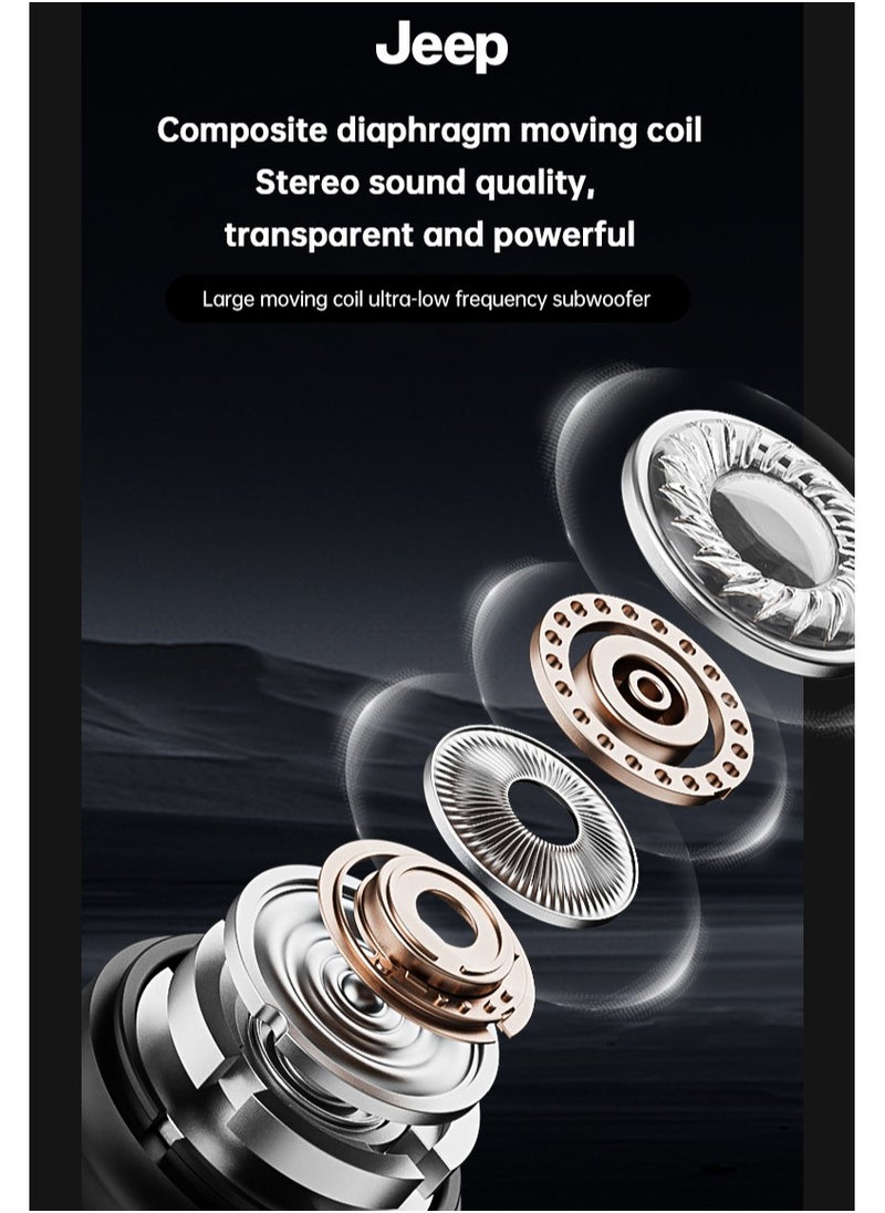 Jeep - Jeep JP-EW011 TWS True Wireless Bluetooth Earphones HiFi Sound Wireless Earbuds Noise Cancellation HD Calls Headset - Image 1