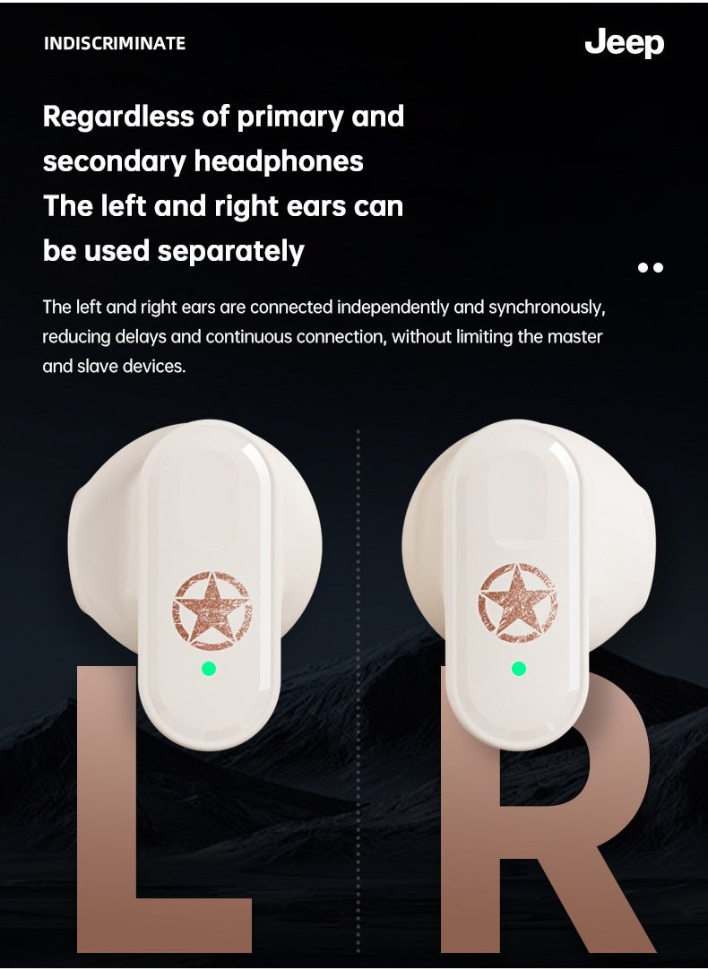 Jeep - Jeep JP-EW011 TWS True Wireless Bluetooth Earphones HiFi Sound Wireless Earbuds Noise Cancellation HD Calls Headset - Image 1