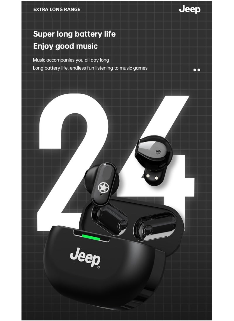 Jeep - Jeep JP-EW011 TWS True Wireless Bluetooth Earphones HiFi Sound Wireless Earbuds Noise Cancellation HD Calls Headset - Image 1