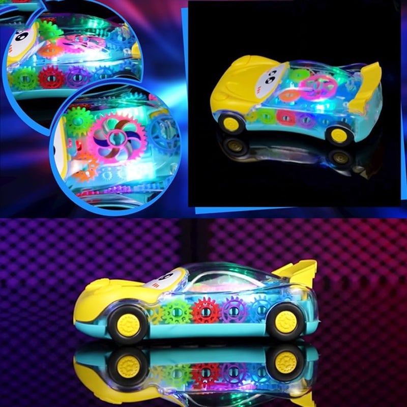 UV Enterprises 2 in 1 Transparent Gear Car Toy Phone for Kids Boys & Girls | Educational Learning Toy | Interactive Preschool Activity Game - Image 4