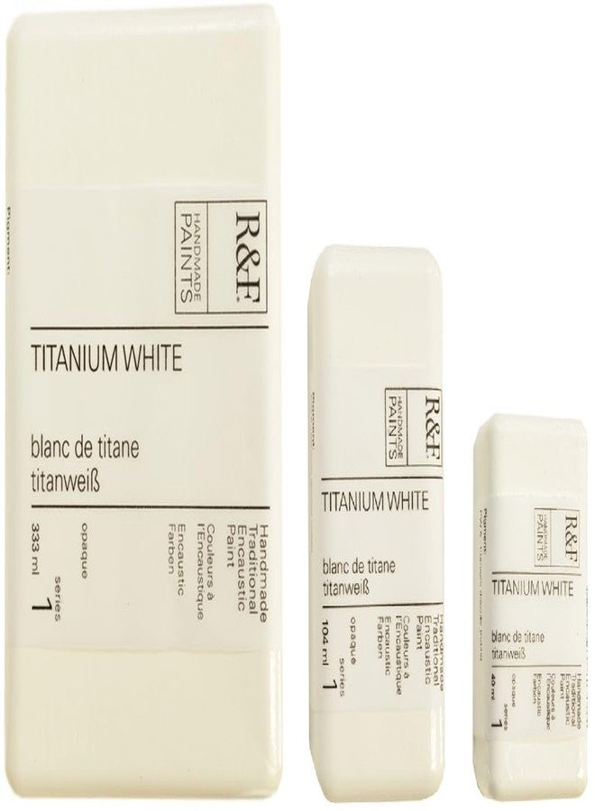 R&F Artist Encaustic Paint, Titanium White, 333 ml - Image 3