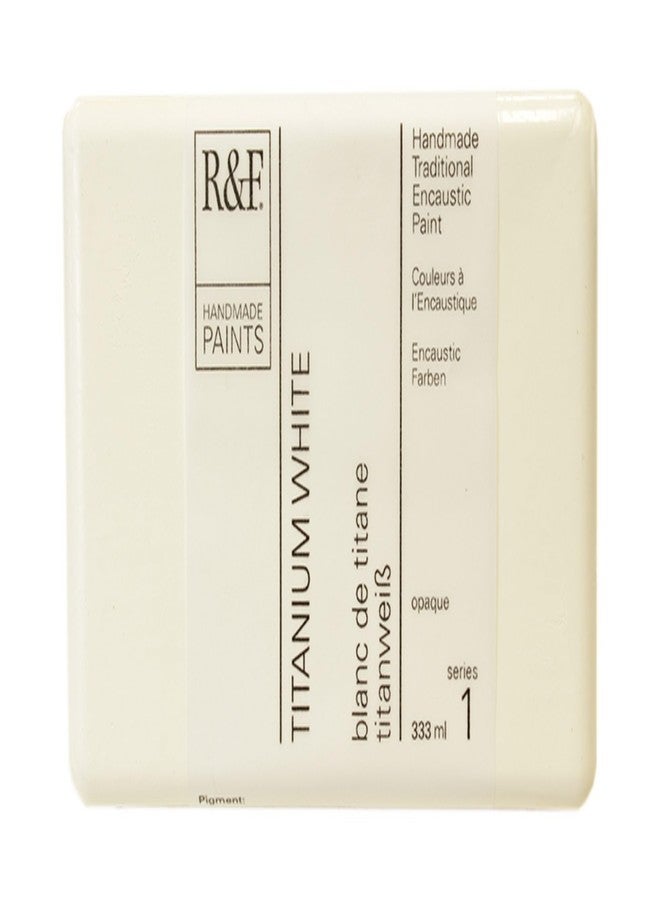 R&F Artist Encaustic Paint, Titanium White, 333 ml - Image 1
