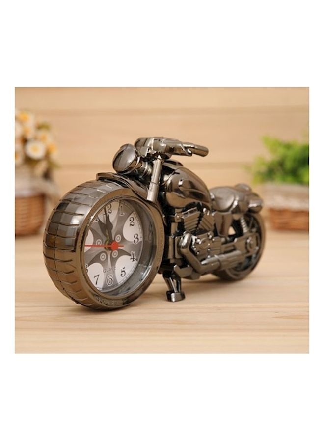 NIBEMINENT Motorcycle Creative Alarm Clock Silver