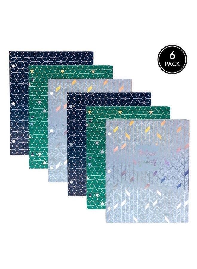 Pukka Pad Glee Folders 6 Pack Of Pocket Portfolios With 3 Holepunches For Standard Ring Biners Measures 11.75 X 9.5Inches Compatible With A4 And Letter Sized Paper Documents  - Image 3