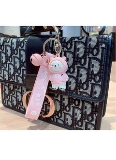 Ant Lovely Cartoon Bear Keychain with Lanyard, Keychain Pendant Car Accessories for Women and Men  - Image 4