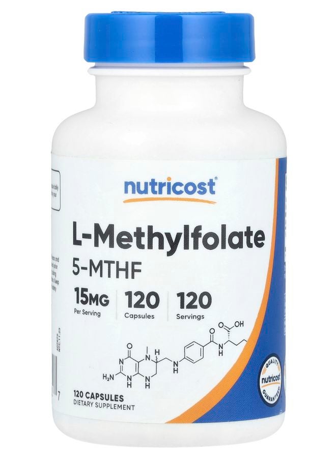 Nutricost L-Methylfolate 15 mg 120 Capsules