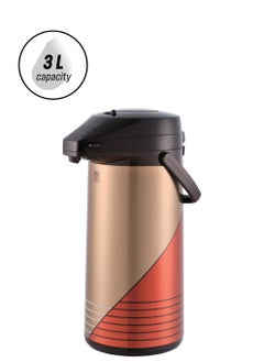 Peacock Airpot Pump Flask 3L – Premium Japan-Made Insulated Beverage Dispenser  - Image 1