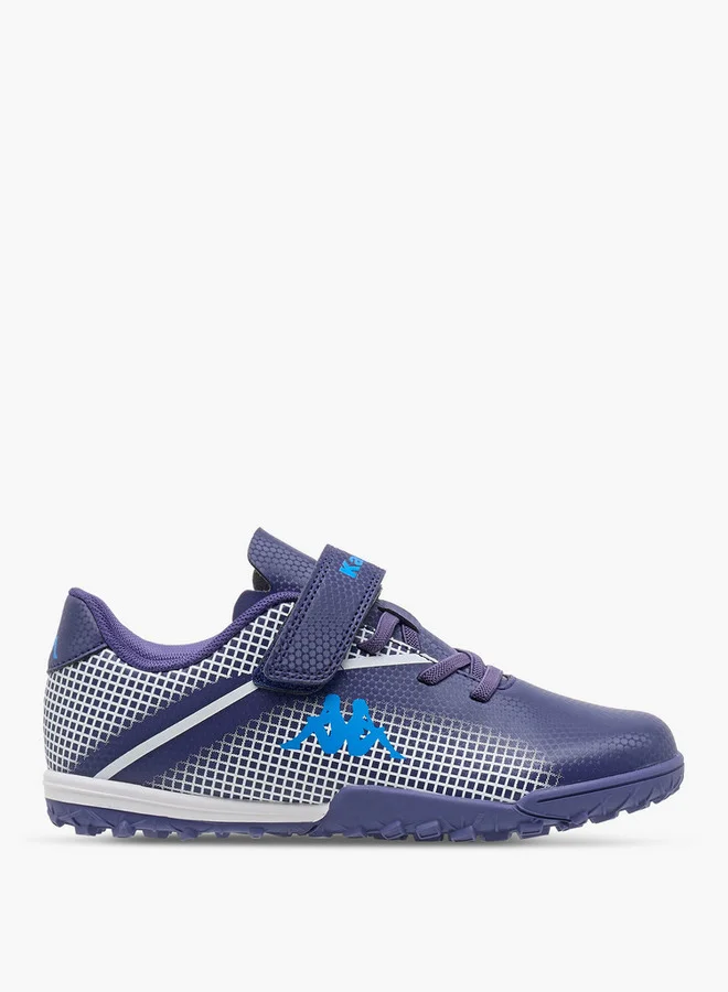 Kappa Boys' Logo Detail Football Shoes with Hook and Loop Closure
