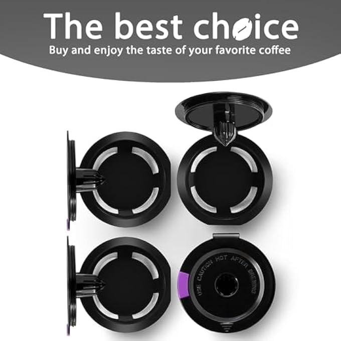 Silk Route 4Pcs Coffee Filters Reusable K Cups Stainless Steel Mesh Strainer Pods Filters For Keurig Family Home Kitchen Tea Black - Image 5