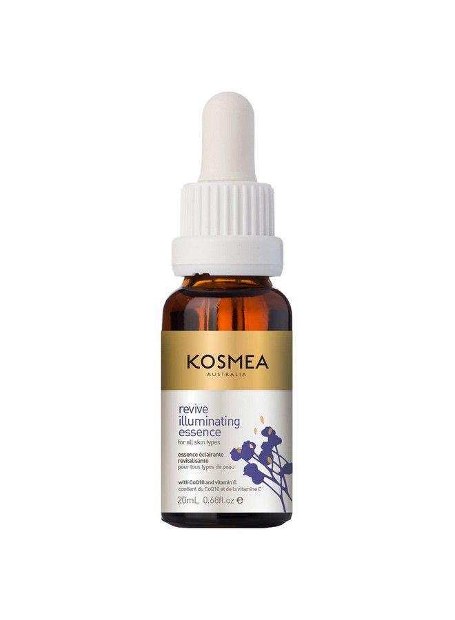 kosmea australia Kosmea Revive Illuminating Essence 20Ml Hydrating Face Oil For All Skin Types Superfine Facial Oil Vitamin C Oil For Face Daily Routine Face Care Kit  - Image 1