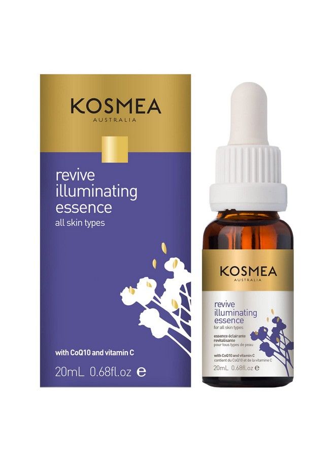 kosmea australia Kosmea Revive Illuminating Essence 20Ml Hydrating Face Oil For All Skin Types Superfine Facial Oil Vitamin C Oil For Face Daily Routine Face Care Kit  - Image 4
