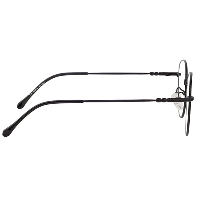 mashamart® Round Shape Blue Cut Antiglare Computer Eyeglasses For Men And Women |Blue Light Filtering Glasses For Computer And Mobile Use | 100% UV Protection | Gold & Silver Rose Gold. (BLACK) - Image 3