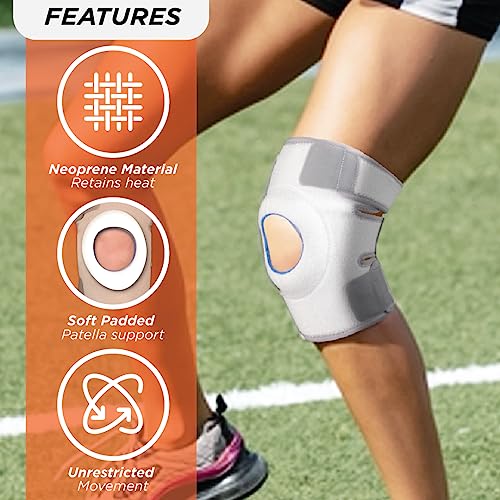 Vissco Neoprene Knee Cap, Knee Support for Reducing Pressure on the Patella, Knee Braces with Velcro, Knee Cap for Gym and Workout (SINGLE) - Medium - Image 2