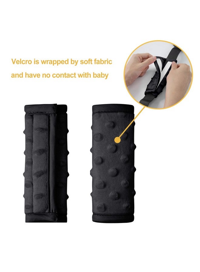 Pro Goleem Car Seat Strap Covers for Babies Soft Car Seat Strap Shoulder Pads for All Car Seats, Stroller, Pushcar, Black - Image 5