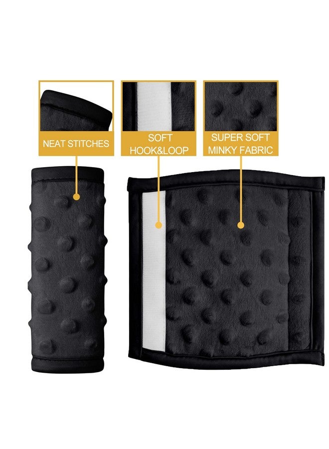 Pro Goleem Car Seat Strap Covers for Babies Soft Car Seat Strap Shoulder Pads for All Car Seats, Stroller, Pushcar, Black - Image 4