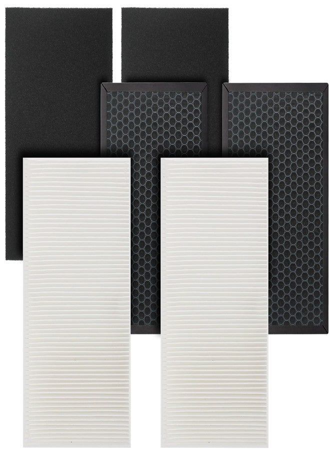 Fette Filter - Replacement Air Purifier Filter Compatible with Honeywell HPA175 HPA175B HPA180 HPA180B Air Purifiers Contains 2 HRFTS1 Filter T, 2 HRF-G Filter G & 2 HRF-A Pre-Filter A - Combo Pack - Image 1
