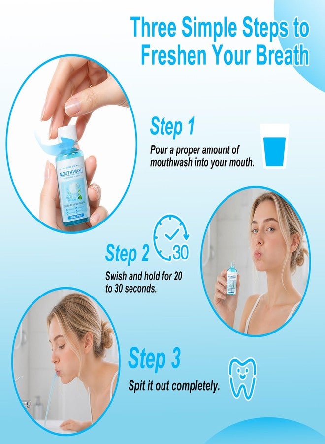 Kocpudu Travel-Sized Mouthwash Bulk, Mint Flavor (10-Pack) - Image 4