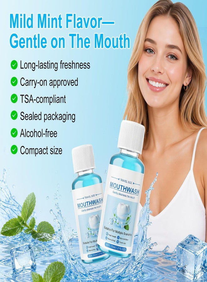 Kocpudu Travel-Sized Mouthwash Bulk, Mint Flavor (10-Pack) - Image 3