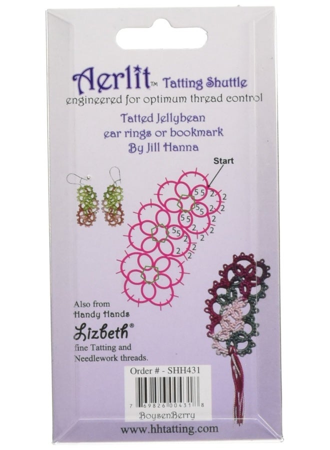 Handy Hands Aerlit Tatting Shuttle With 2 Bobbins Shh431 Boysenberry 1 Pack - Image 2