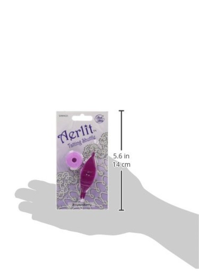 Handy Hands Aerlit Tatting Shuttle With 2 Bobbins Shh431 Boysenberry 1 Pack - Image 3