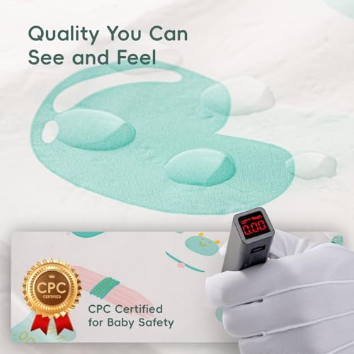 KIIS Disposable Baby Bibs, Waterproof Baby Smock Bibs, Extra Large Full Coverage for Toddlers & Kids, Mess-Free Feeding for Travel & Daycare, 20 Count, Green Baby Cow - Image 5