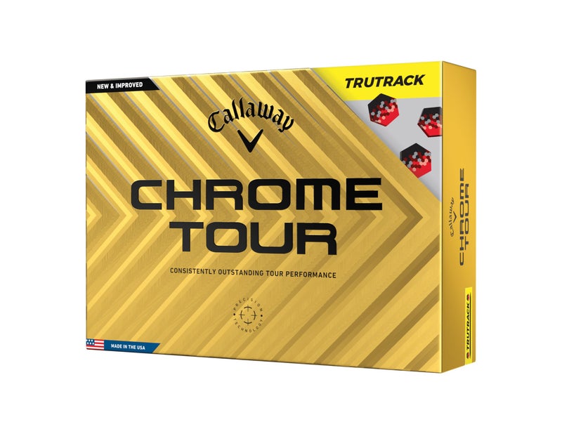 Callaway Golf Chrome Tour Golf Balls True Track Yellow