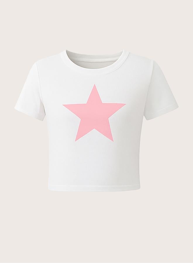 Take Two Teens Star Print T-Shirt and Cargo Pants Set - Image 3