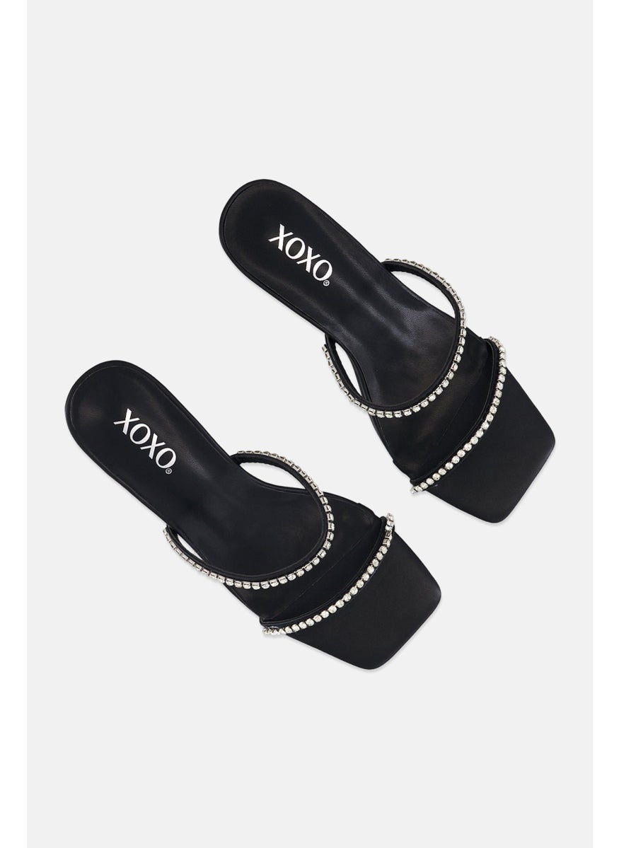 Women Slip On Rhinestone Strap Sandals, Black - pzsku/Z06F957289DA5476DA8ACZ/45/_/1737642529/d78722a6-88b6-4b0e-8197-cfdde44e6fde