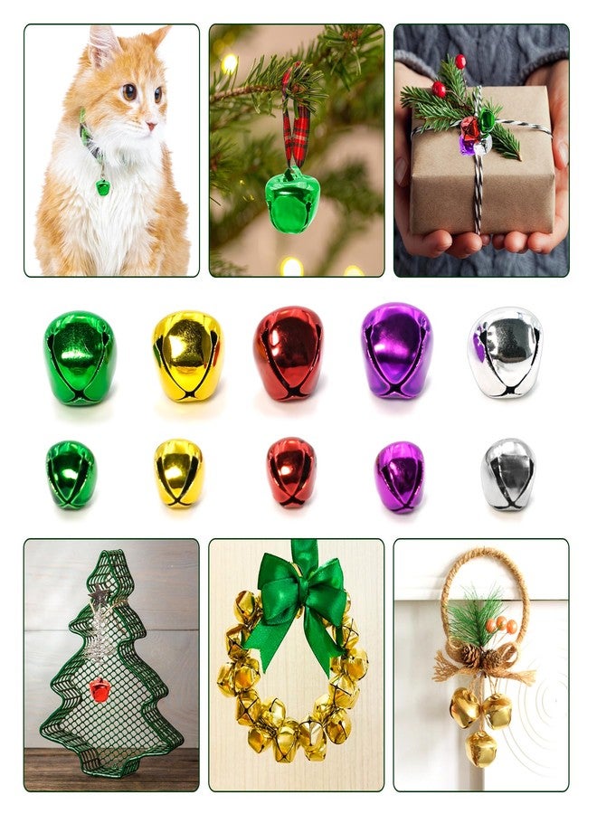 Philbinden 200 Pieces Jingle Bells for Craft DIY Craft Bells Multi-Color Bulk DIY Bells for Home Decoration Christmas Jingle Bell, Cheerful Sound Craft Bells for Wreath Holiday Home and Christmas Decoration - Image 3