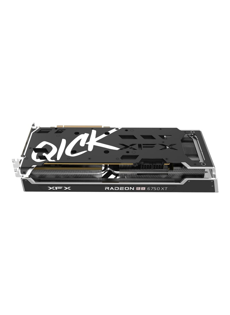 XFX - XFX Speedster QICK319 Radeon RX 6750XT CORE Gaming Graphics Card with 12GB GDDR6 HDMI 3xDP, AMD RDNA 2 RX-675XYJFDP - Image 1