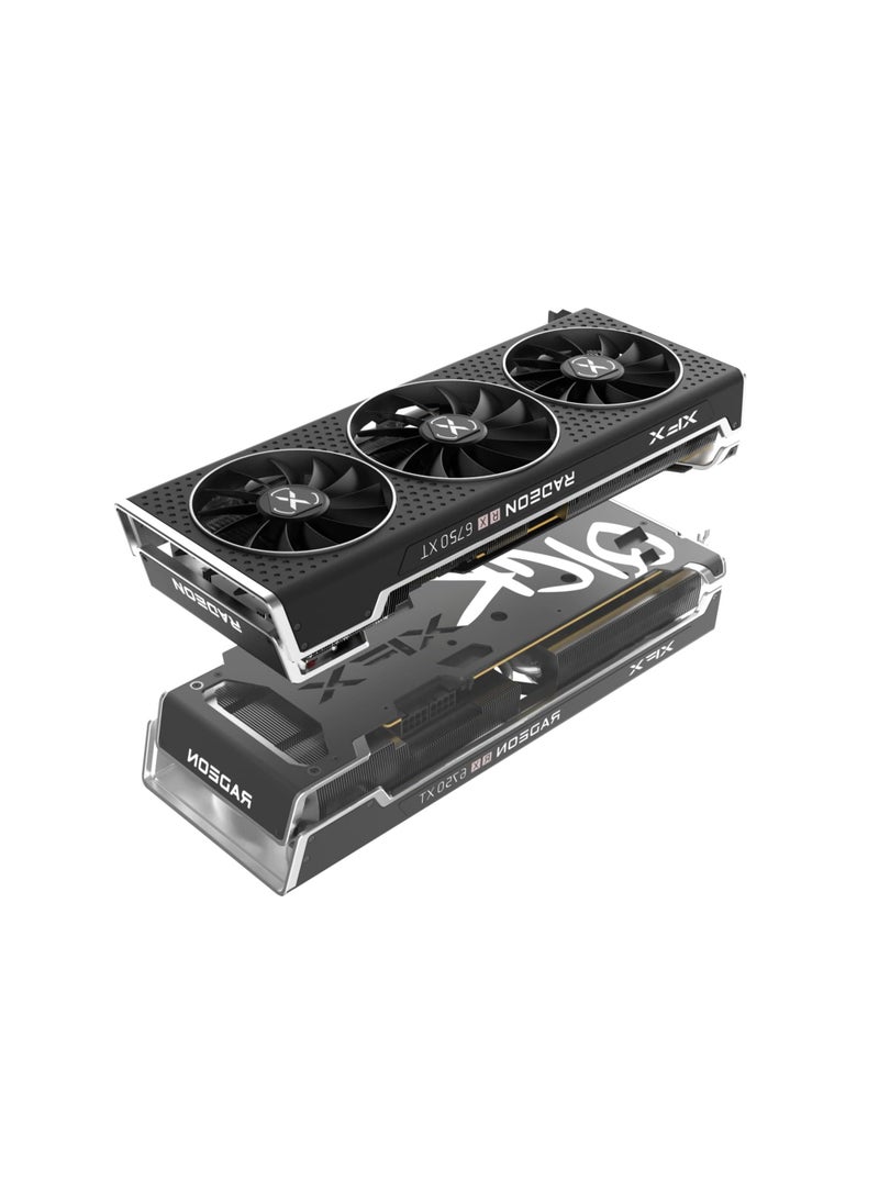 XFX - XFX Speedster QICK319 Radeon RX 6750XT CORE Gaming Graphics Card with 12GB GDDR6 HDMI 3xDP, AMD RDNA 2 RX-675XYJFDP - Image 1