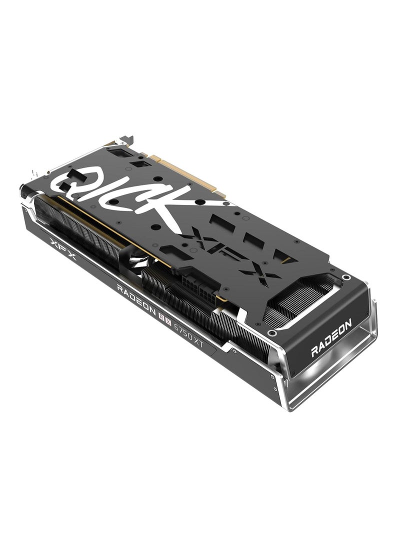XFX - XFX Speedster QICK319 Radeon RX 6750XT CORE Gaming Graphics Card with 12GB GDDR6 HDMI 3xDP, AMD RDNA 2 RX-675XYJFDP - Image 1