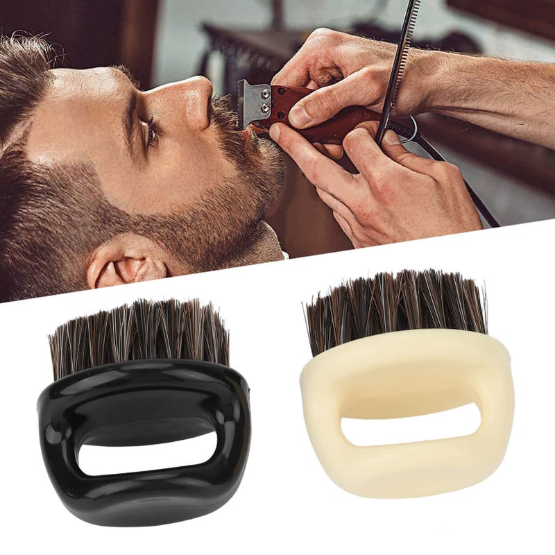 Soft Bristle Beard Brush 4 Pack For Men With Round Handle ABS Material Styling Grooming Kit - Image 5