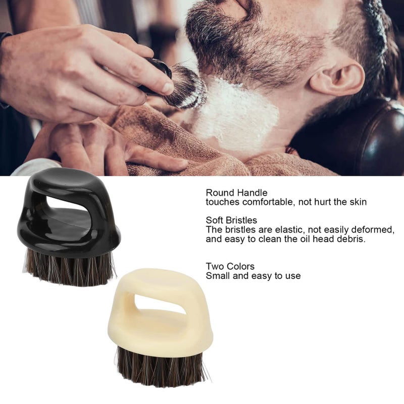 Soft Bristle Beard Brush 4 Pack For Men With Round Handle ABS Material Styling Grooming Kit - Image 4